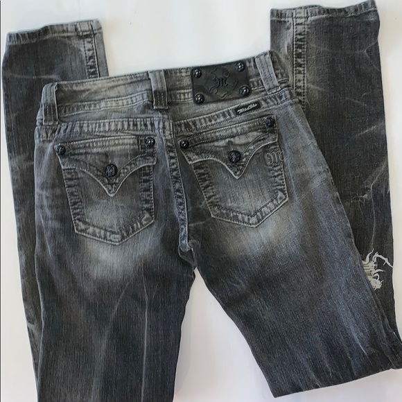 Miss Me 27 Skinny Black distressed Jeans - Picture 5 of 8